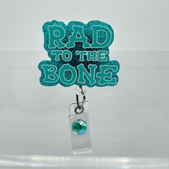 Rad to the Bone Cute Funny Badge Reel Badge Holder ID lanyard - Picture 2 of 6